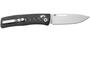 LionSteel NINI Folding knife M390 satin blade, full CARBON FIBER handle NN1CF
