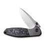 We Knife Nitro Mini Gray Titanium Handle With Marble Carbon Fiber Inlay WE22015-1