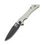 Kubey Raven Liner Lock Flipper Knife Ivory G10 Handle KB245F