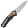 Petrified Fish PF838 Pub Stonewashed D2 Brown G10 With Black G10 PF838BRW