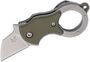 FOX Mini-Ta Folding Knife by Green Nylon HDL-1.4116 Stainless St.Sandblast. BLD