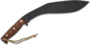 ESEE Knives Expat Jaraca Kukri, 1075 Black Powder Coated Blade, Walnut Handles,