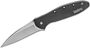 KERSHAW Ken Onion LEEK Assisted Flipper Knife, Black/Stonewashed K-1660SWBLK
