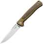 Lionsteel Solid GREEN Aluminum knife, MagnaCut blade STONE WASHED, Green Canvas inlay  SK01A GS