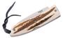 Lionsteel Folding knife with D2 blade, stag handle with sheath 8800 CE