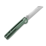 QSP Knife Penguin. Stonewash 154CM Blade, Green Titanium Handle QS130-X