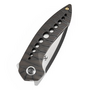KANSEPT ODD 21 Satin CPM 20CV 0.137''/3.5mm Titanium with Tiger Stripe Finish K1077A4
