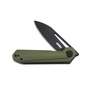 KUBEY Royal Nest Liner Lock EDC Pocket Knife Front Flipper Green G10 Handle KU321F