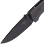 Fox Knives FX-528 B Jasper Voxnaes TUR Emax, CF Handles with Blue Backspacer Black Pouch