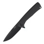 ANV Knives Z100 - SLEIPNER, DLC, FRAME LOCK, DURAL/G10 BLACK, PLAIN EDGE ANVZ100-027