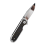 QSP Knife Nebula 14C28N, mirror polish,  Brass Copper mesh resin, Linerlock QS168-E