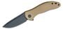 CIVIVI Synergy3 Tan G10/Black Stonewashed Nitro-V C20075D-2