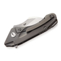 Bestech IMP CPM-S35VN, Stone Wash+Satin, Titanium+CarbonFiber inlayed, Black BT1710A