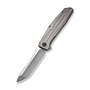 WE Shadowfire Gray Titanium Handle Hand Polished Satin CPM 20CV Blade WE22035-2