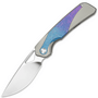 Kizer Topsail S45VN,Satin,Titanium &amp; Crystallized Titanium