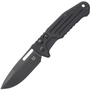 Fox-Knives FOX NEW SMARTY AUTO TACTICAL,STAINLESS STEEL N690 BLACK PVD SPEAR POINT BLD,ALLUMINUM BLA
