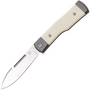 Fox Knives Gunstock Folding Knife Stainless Steel M390 Satin Blade, Micarta Bone Handle FX-558 BO