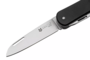 Fox-Knives FOX VULPIS FOLDING KNIFE STAINLESS STEEL N690co POLISH BLADE,ALLUMINIUM BLACK HANDLE FX-V