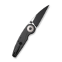 Civivi Starflare Black Aluminum HandleBlack Stonewashed Nitro-V Blade, Satin FlatButton Lock C2305