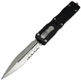 Microtech DIRAC DELTA D/E SATIN PART SERRATE 227-5
