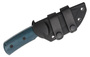Petrified Fish PFP01F Beluga Satin N690 Blue Micarta PFP01FBMS