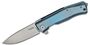 Lionsteel Myto Folding knife M390 blade, BLUE Titanium handle MT01 BL
