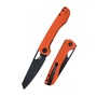 Cubey Elang Liner Lock Folding Knife Orange G10 Handle Ku365b