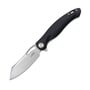 KUBEY Drake Liner Lock Folding Knife Black G10 Handle KB239E