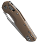 Microtech MSI® S/E Fluted G-10 Tan Stonewash Partial Serrated 210-11FLGTTA