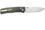 LionSteel NINI Folding knife M390 satin blade, full GREEN Canvas handle NN1 CVG