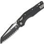 Microtech MSI® S/E Tri-Grip Polymer Black Full Serrated 210T-3PMBK