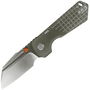 Vosteed Hedgehog S35VN Satin &amp; Brushed,Olive Green Micarta