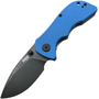 GEO D2 Black Stonewashed, G10 Blue, Liner lock GEO2102A