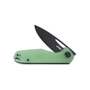 KUBEY Doris Liner Lock Front Flipper Folding Knife Jade G10 Handle KU324B