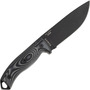 ESEE Knives Model 5 Black Blade 3D Grey-Black G10 survival knife 5PB-002 kydex sheath + clip plate