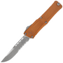 Microtech Combat Troodon® S/E Gen III Tan Apocalyptic® Partial Serrated 1143-11APTA