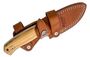 Lionsteel Fixed Blade M390 satin blade, Olive wood handle, leather sheath M2M UL