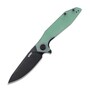 KUBEY Nova Liner Lock Flipper Folding Pocket Knife Jade G10 Handle KU117G