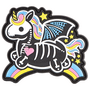 Claw Gear Skeleton Unicorn Rubber Patch