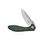 Kubey Ruckus Liner Lock Folding Knife Green Micarta Handle KU314N