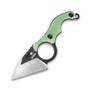 KUBEY Hippocam EDC Fixed Blade Knife Jade G10 Handle KU166B