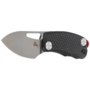 Black Fox Nix Folding Knife, Satin Bld Stainless Steel D2, Carbon Fiber Handle - Ceramic Ball -Beari