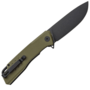 Petrified Fish PFB02 Loco Black Stonewashed D2 Green G10 PFB02GRDW