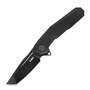 KUBEY Carve Nest Liner Lock Tactical Folding Knife Black G10 Handle KB237D