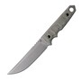 Fox Knives Ryu Green Canvas Micarta, fixed knife, Black Roc Knives design FX-634 MOD