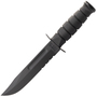 KA-BAR Black Fixed Blade Utility Knife Kydex Sheath, serrated edge 1214
