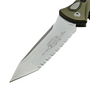 Microtech SOCOM ELITE AUTO T/E STONEWASH FULL SERRATE OD GREEN 161A-12OD