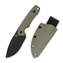 QSP Knife Tiny TOT 10Cr15MoV, black stonewash,  sand G10 QS169-C2