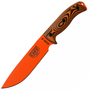 ESEE-6 orange blade, orange/black G-10 3D handle, black sheath 6POR-006