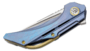 Bestech VIGIL M390, Satin, Titanium, Blue BT2201B
